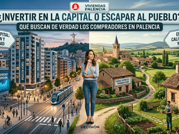 Invertir en capital o pueblo que buscan los compradores en Palencia 2026
