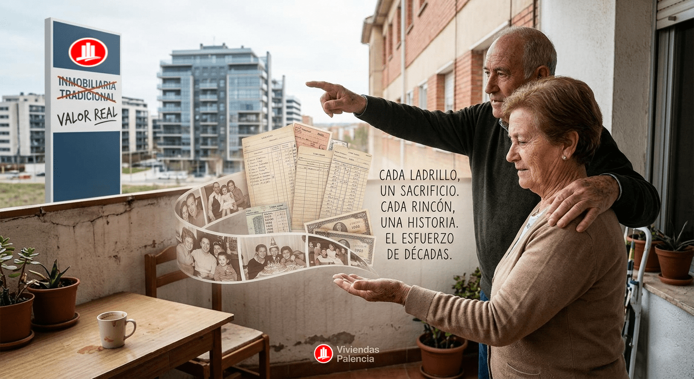 Diferencia entre precio que quiere el propietario y el mercado en Palencia