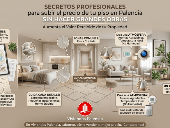 Secretos para subir el precio del piso en Palencia sin hacer grandes obras