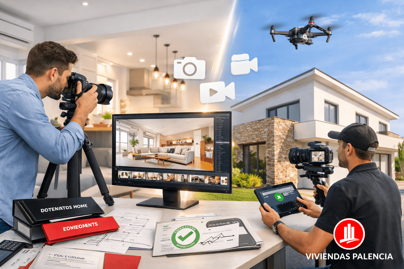 Fotografia y video profesional inmobiliario en Palencia