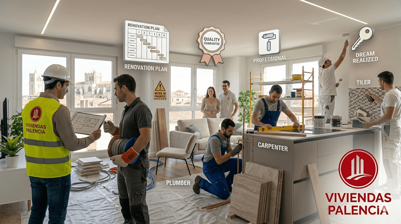 Reforma integral de vivienda en Palencia con presupuesto cerrado